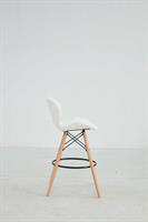 כסא בר מעוצב דגם מונקו צבע לבן