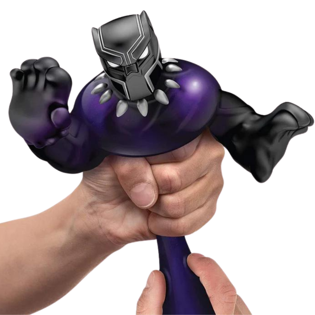 גו ג'יט זו X מארוול - בובה נמתחת - סטרץ' גיבורי על הפנתר השחור - Goo Jit Zu