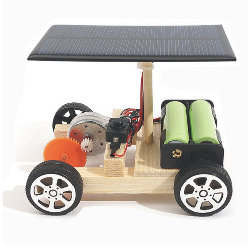 רכב סולארי מעץ להרכבה עצמית לילדים (מדריך בעברית)