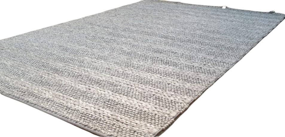 שטיח צמר הודי אפור