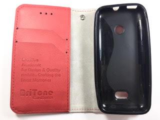מגן ספר ברייטון BriTone לנוקיה 208 NOKIA בצבע אדום