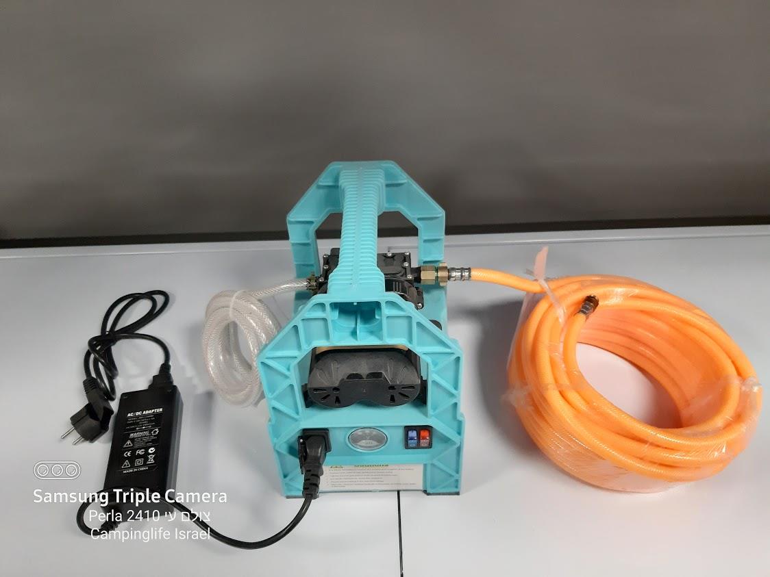 ערכת שטיפת רכב נטענת כולל מטען וסוללה קמפינג לייף