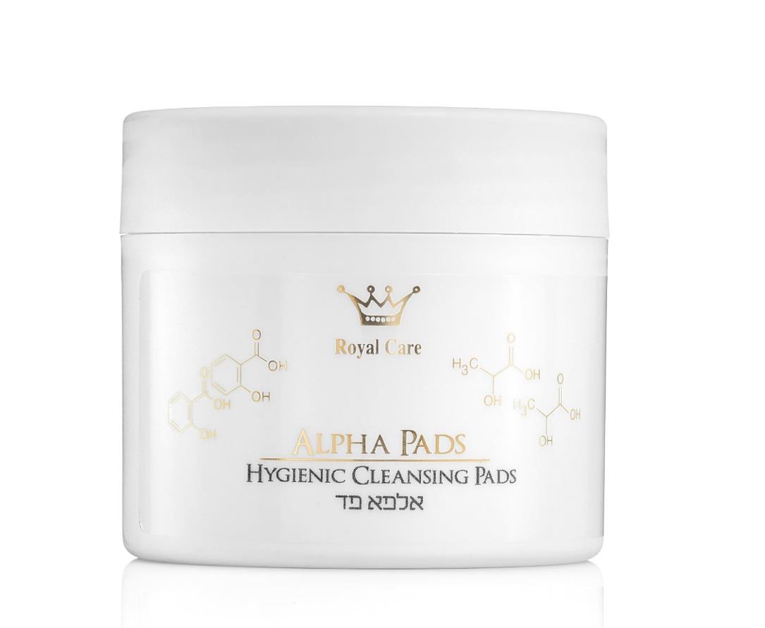 ALPHA PADS - אלפא פד רטיות ספוגים בחומצות AוB הידרוקסיות, שילוב של חומצה לקטית וסליצילית Royal Care