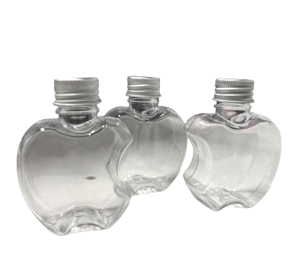 בקבוק פלסטיק תפוח שקוף מארז