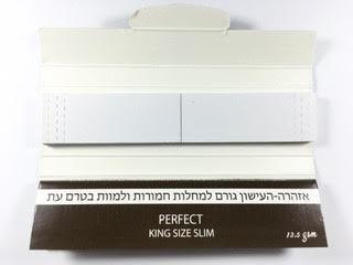 נייר שקוף גדול + פילטר PERFECT king size slim plus filter
