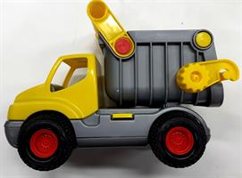 משאית עבודה צהובה גלגלי גומי