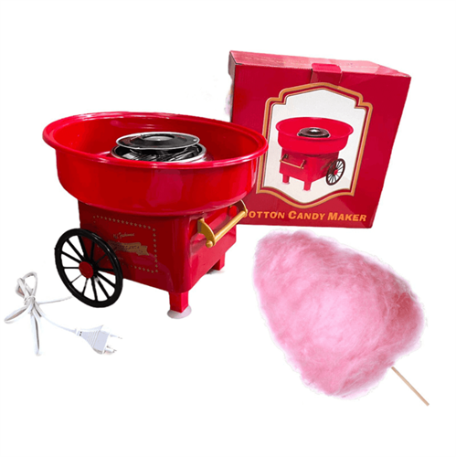 מכונת סוכר חשמלית צמר גפן מתוק (שערות סבתא) בסגנון רטרו