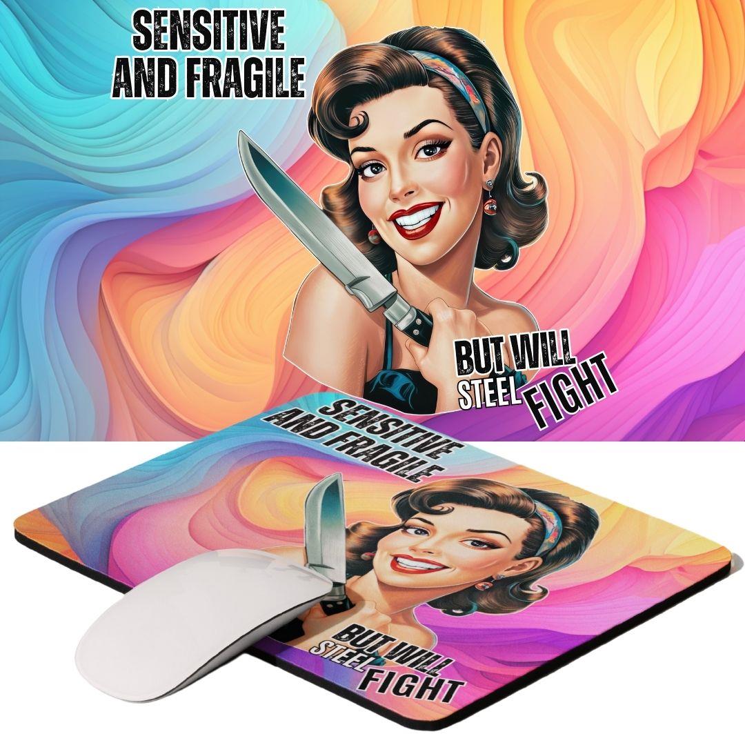 פד לעכבר רטרו Sensitive & Fragile – פסטל עם עוצמה | גיתוש