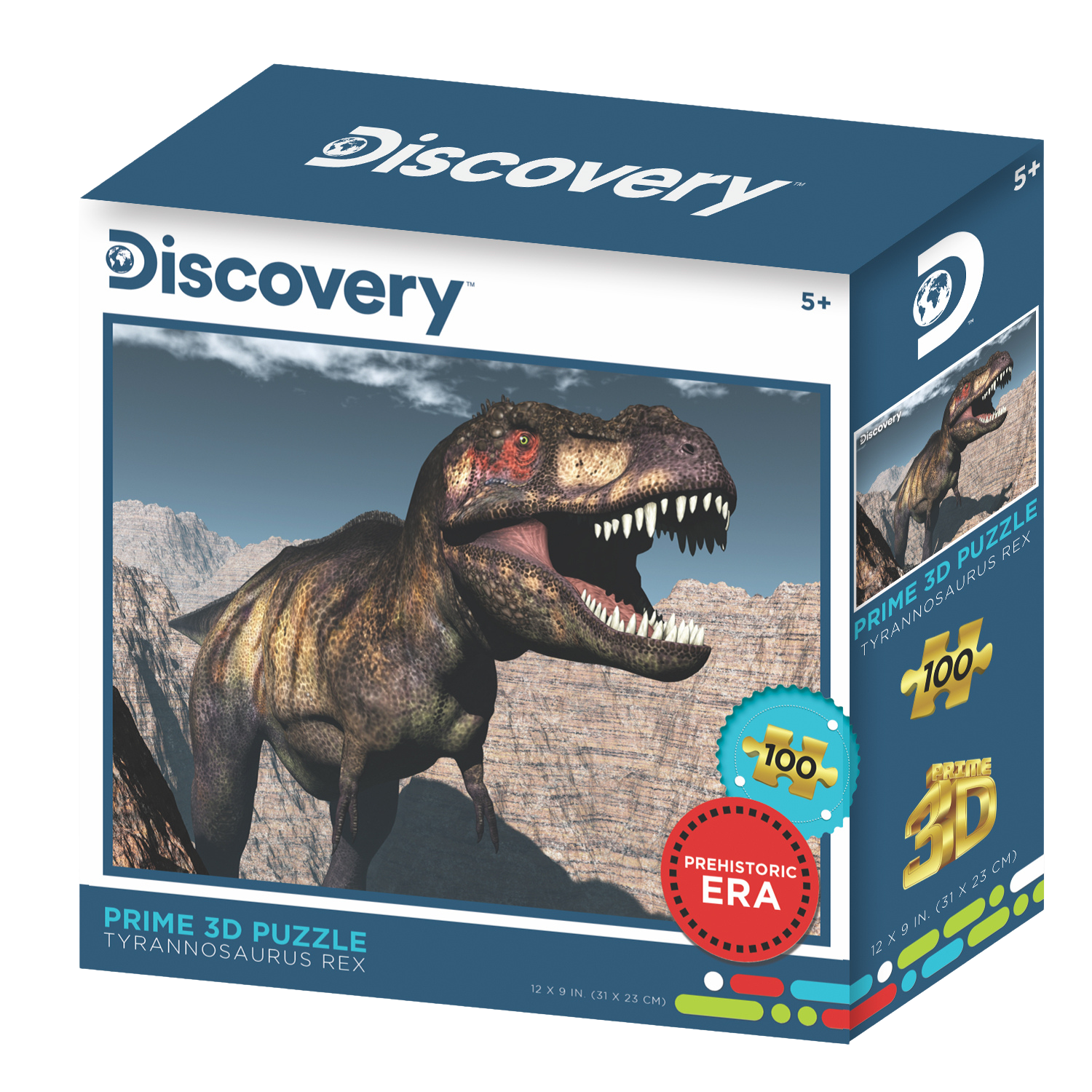 פאזל תלת מימד טיראנוזאורוס רקס 100 חלקים מבית Prime 3D