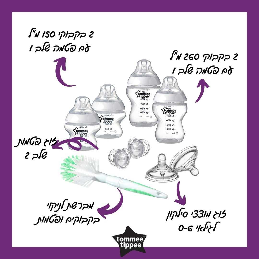 ערכת ניובורן שקוף- הכי טבעי