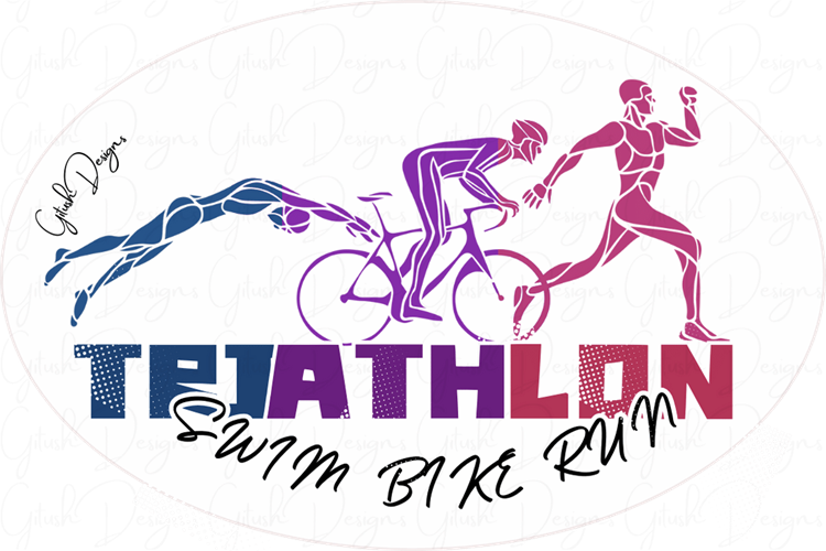 מדבקות Triathlon בעיצובים מרשימים - סטיקר לרכב