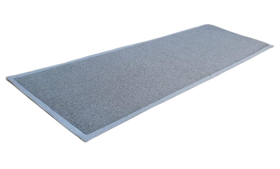 שטיח כניסה -  XL  - חלק  -שטיח כניסה גומי  צבע שחור \ אפור          מידה      120*40   תוצרת סין