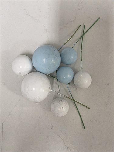 סט שבעה כדורים לקישוט עוגה.