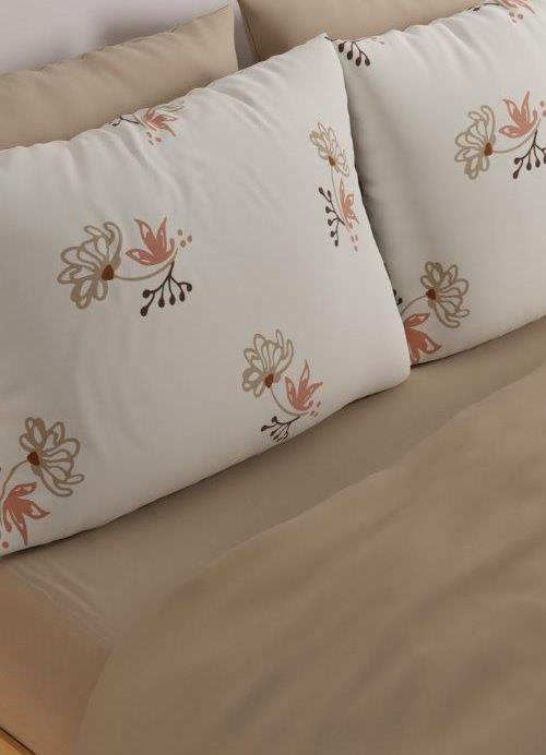 סט מצעים מיטה וחצי 100% כותנה דגם - עמית