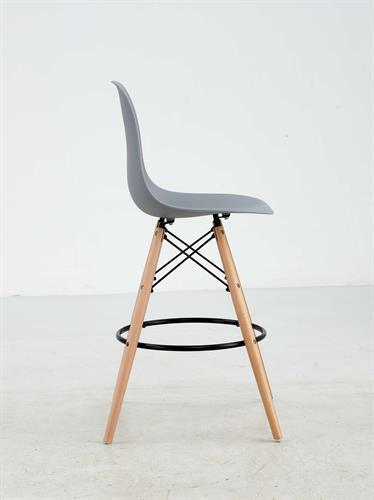 כסא בר מעוצב דגם ליאן צבע אפור כסא בר מעוצב דגם ליאן צבע אפור