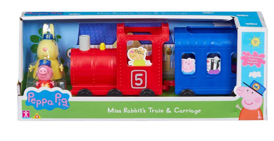 פפה פיג - רכבת הקיטור של גברת ארנבת כולל דמויות פפה החזירה וגברת ארנבת פפה פיג - רכבת הקיטור של גברת ארנבת כולל דמויות פפה החזירה וגברת ארנבת