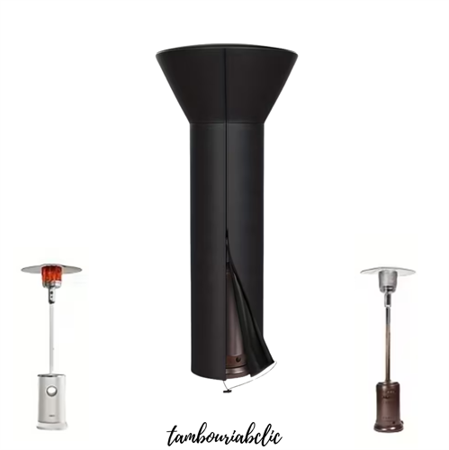 כיסוי לפטריית חימום גז צבע שחור - CAMPTOWN