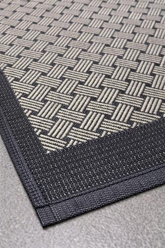 שטיח מטבח איכותי בתוספת גומי בתחתית דגם - בוסתן שחור (מתנקה בקלות!)