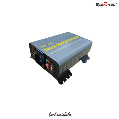 ממיר מתח מקצועי TEC-SPAR 12V ל-230V, 300W – גל סינוס טהור