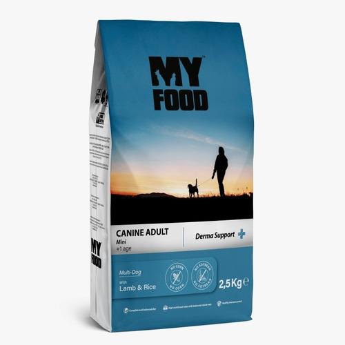 מיי פוד my food לכלבים בוגרים גזע קטן כבש ואורז 2.5 KG