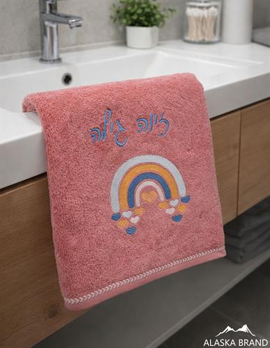 מגבת ילדים 100% כותנה דגם KIDS | מבחר דוגמאות וצבעים