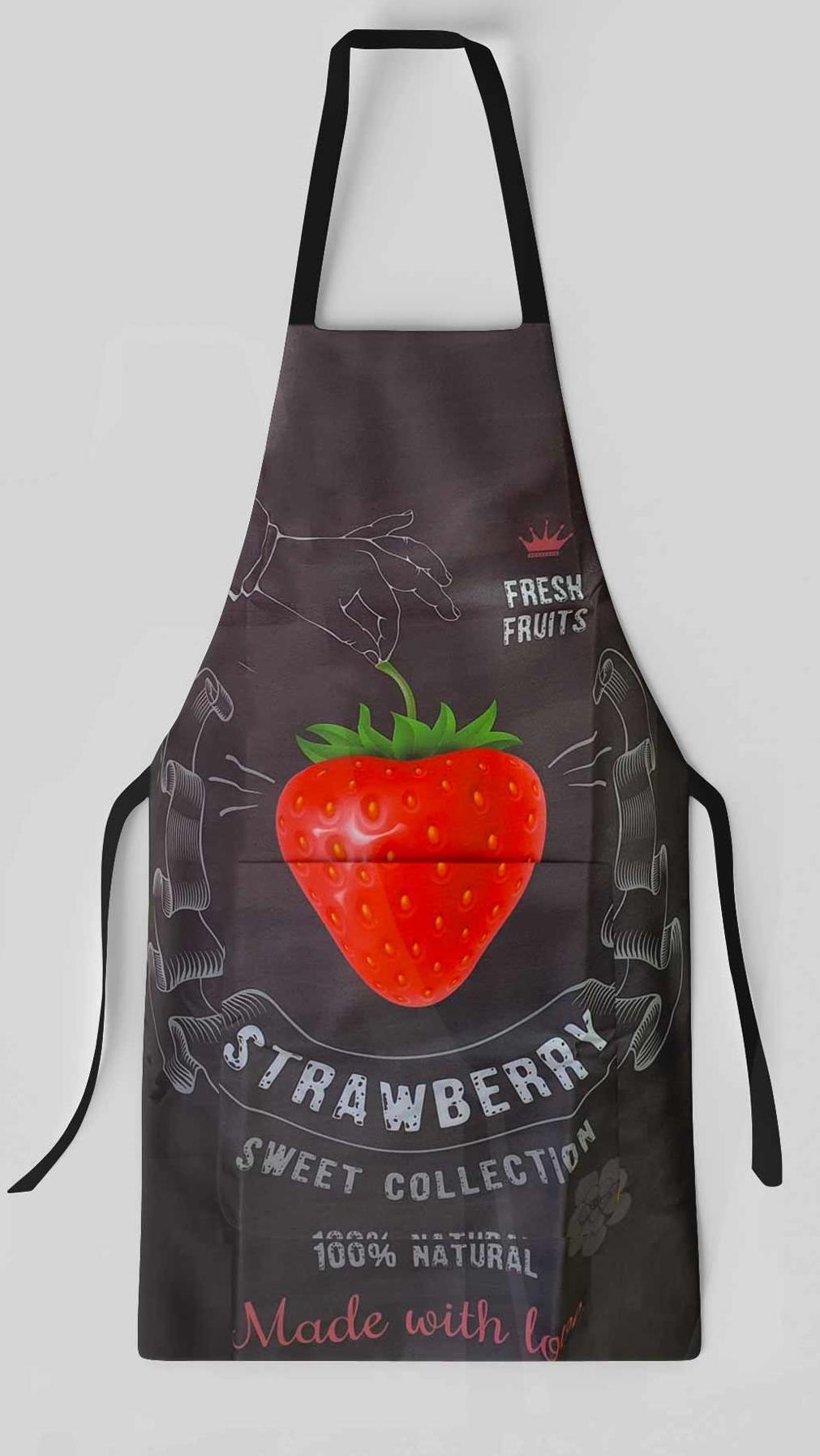 סינר סיליקון איכותי דגם - Strawberry