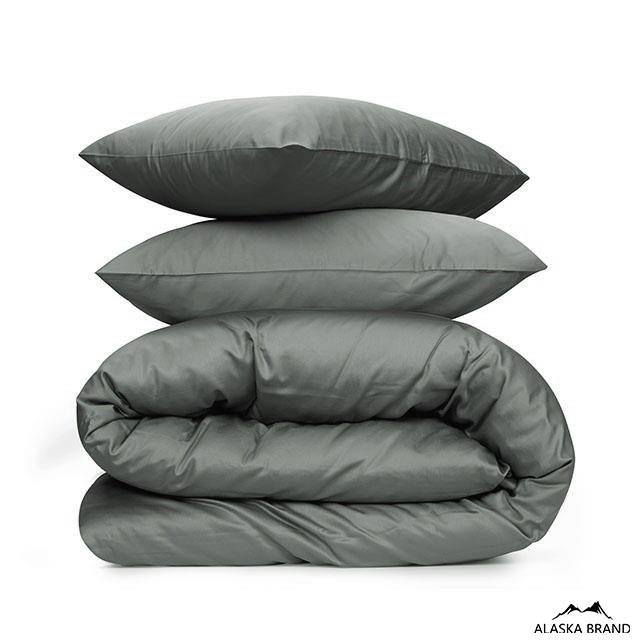 מצעי 100% כותנה מצרית אריגת סאטן 500 חוט - אפור B מצעי 100% כותנה מצרית אריגת סאטן 500 חוט - אפור B