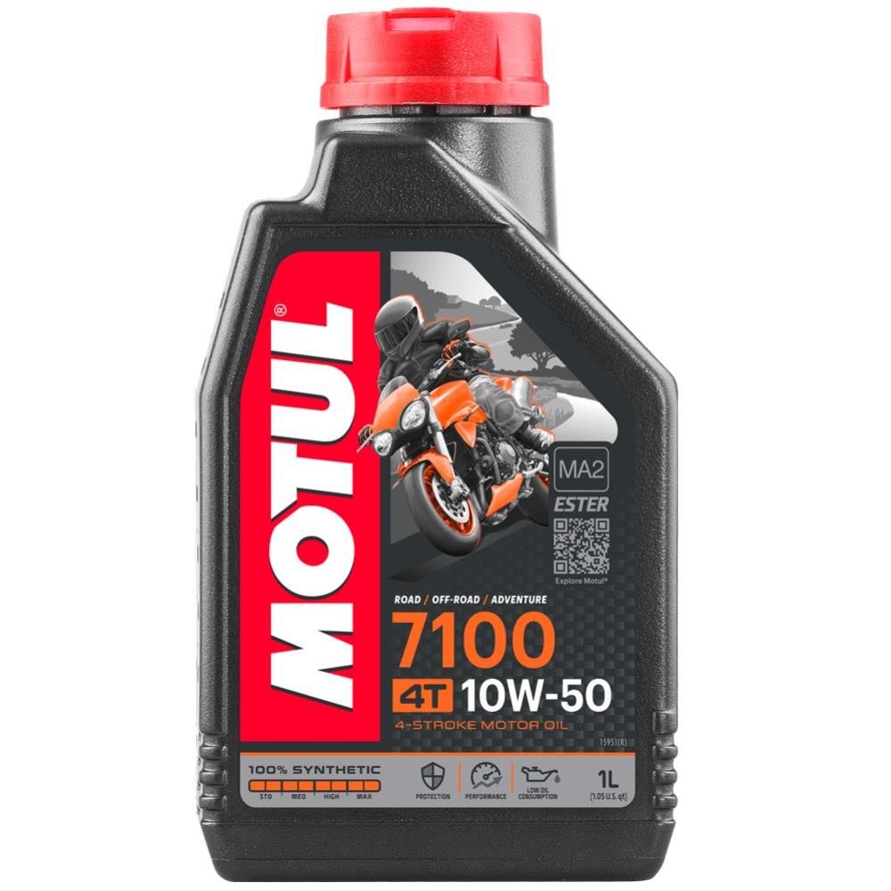 שמן סיננטי מלא לאופנוע 7100 צמיגות 10W50 מבית MOTUL