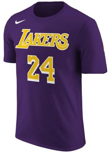 חולצה קצרה ל.א לייקרס #24 NBA סגולה