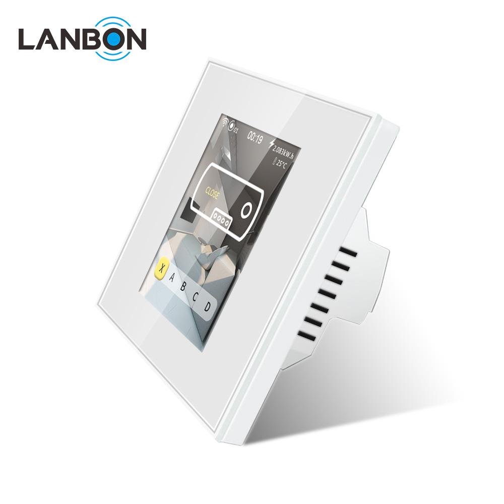 מתג עמעם חכם יוקרתי עם מסך מגע ריבועי    LANBON DIMMER L8