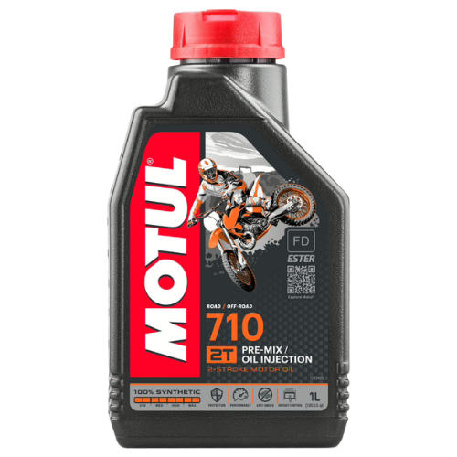 שמן מנוע לקטנועים 710 PRE-MIX OIL INJECTION מבית MOTUL | גלון 1 ליטר