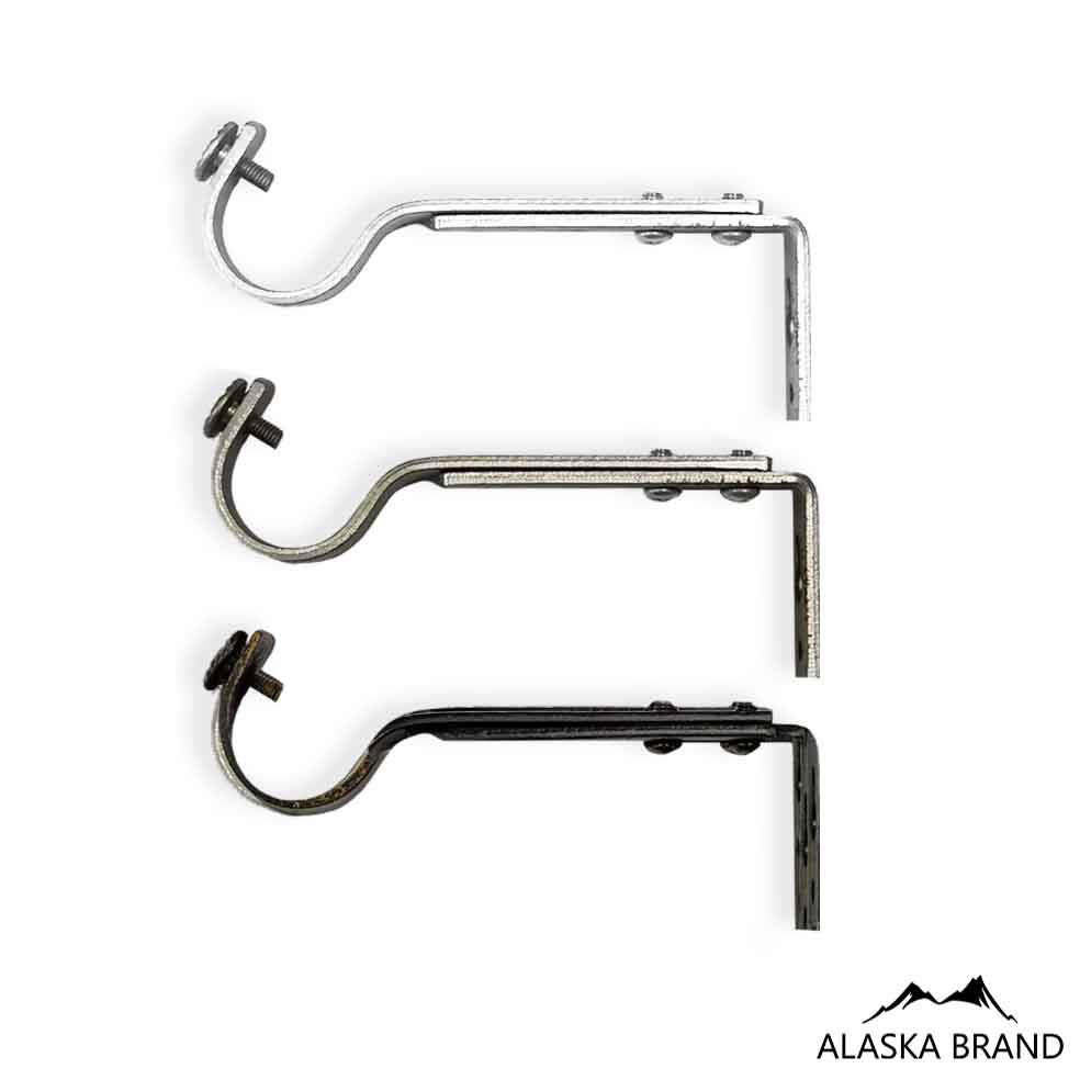 וו קיר / רגל קיר טלסקופית לתליית מוט עבה או דק