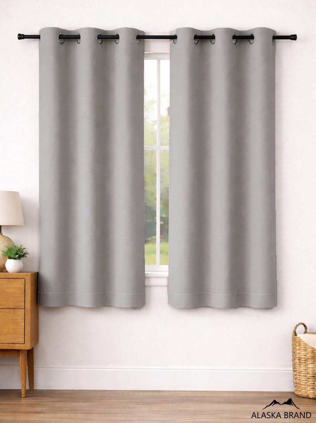 וילון 100% האפלה אטום לגמרי | דגם חן CHEN אפור אבן