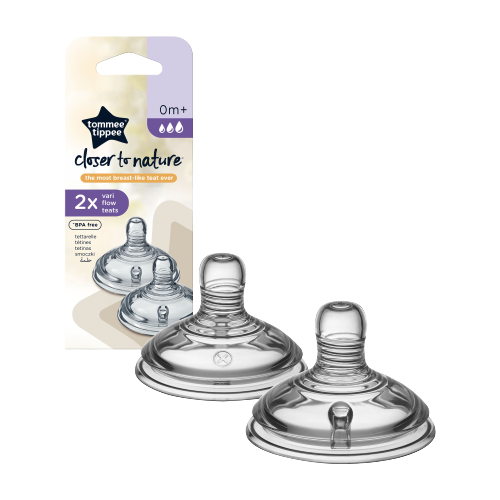 פטמה בזרימה משתנה 0m+ מסדרת Closer To Nature (זוג במארז)