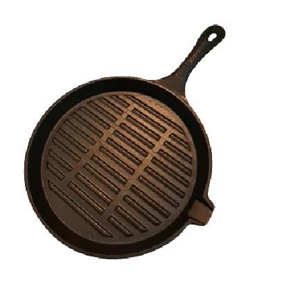 מחבת גריל  פסים  יציקת ברזל   23 ס"מ