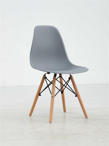 4 כסא דגם בריסל צבע אפור