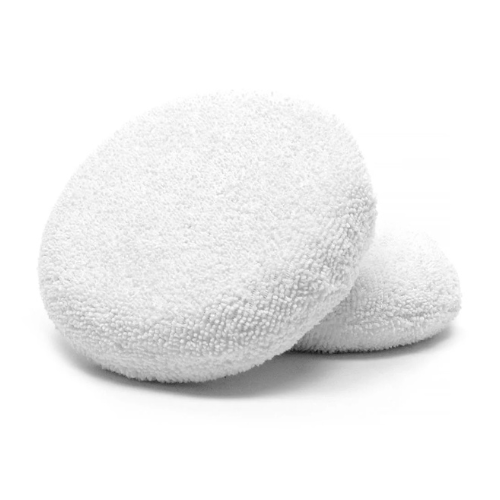 2 יחידות פד מיקרופייבר לבן ליישום מדויק - MICROFIBER APPLICATOR PADS מבית MEGUIAR'S