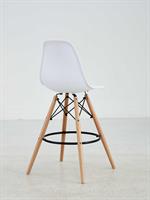 כסא בר מעוצב דגם ליאן צבע לבן