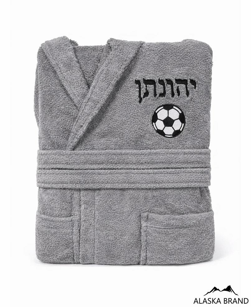 חלוקים לילדים ונוער - Basic עם כובע 100% כותנה | אפשרות לרקמה אישית