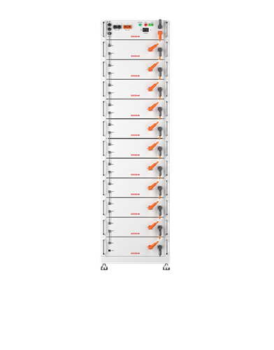 מארז סוללות מתח גבוה פנימי (Rack) מסוג LFP בקיבולת 51.2kWh GOODWE