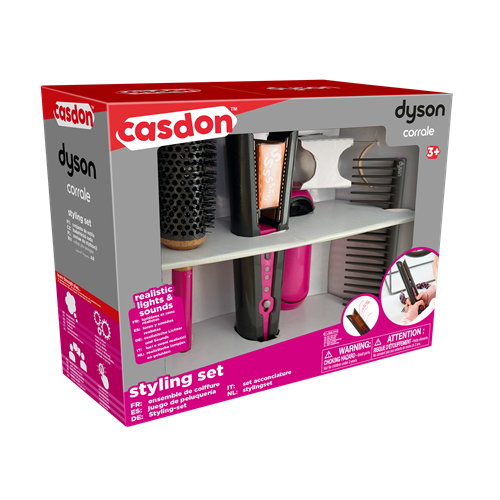 ערכת טיפוח שיער קוראל Corrale של Dyson | מחליק, מברשת ומסרק לילדים גילאי 3+