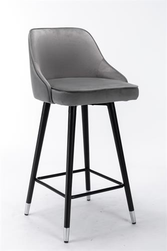 כסא בר מעוצב דגם דנה צבע אפור