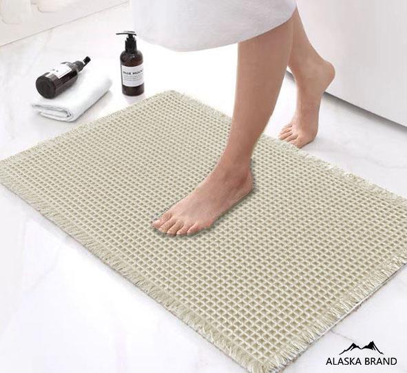 שטיח אמבטיה אופנתי דגם - סמואל | שמנת