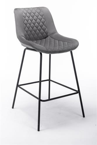 כסא בר מעוצב דגם ליסבון צבע אפור