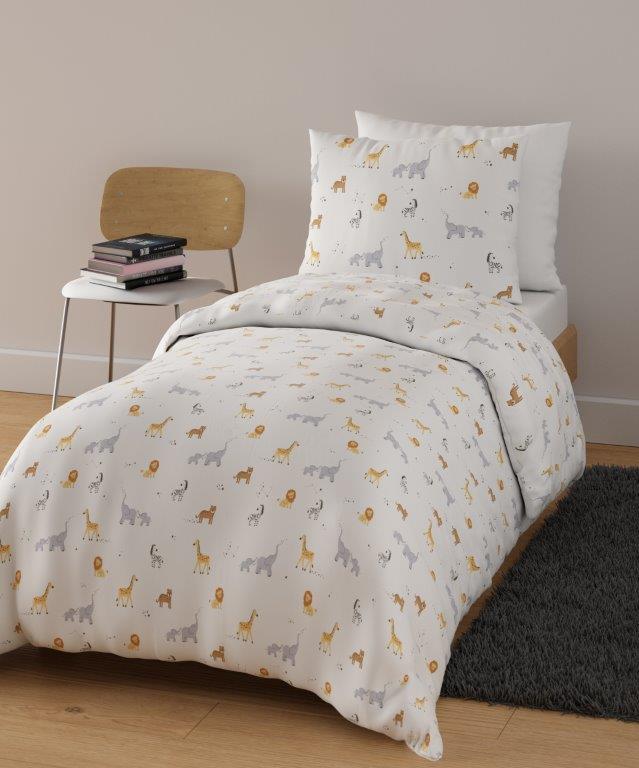 סט מצעים יחיד 100% כותנה דגם - ירדן