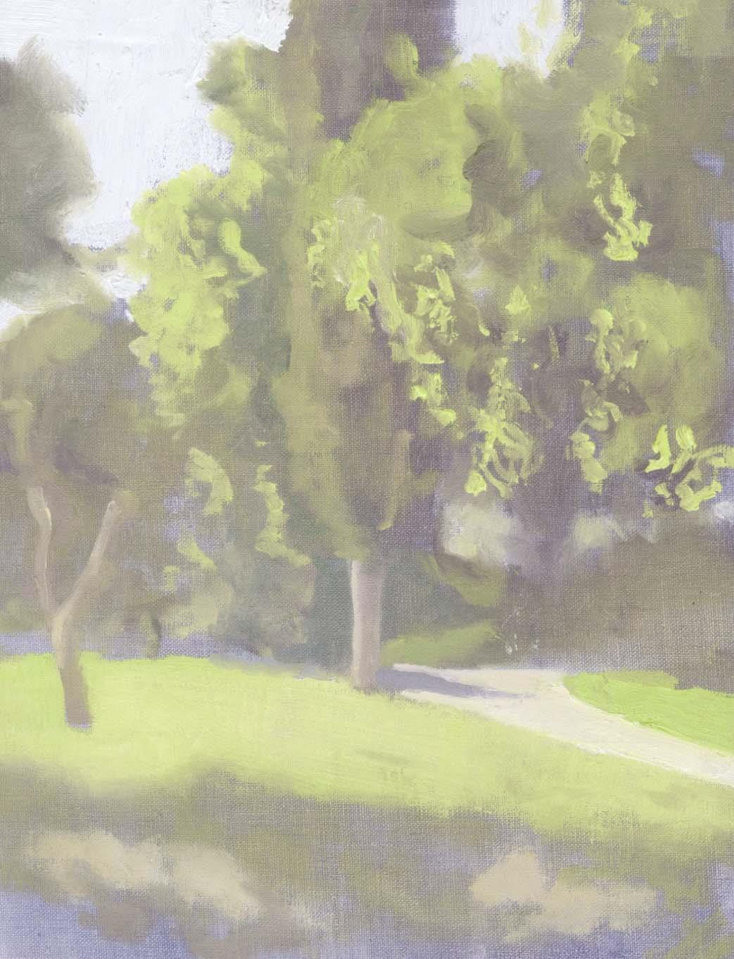Trees in San Simon, 2022, oil on canvas, 30x40 cm