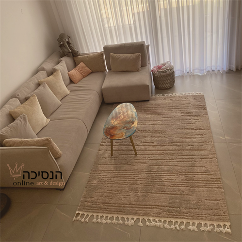שטיח מרוקאי דגם -קשאן 06 - מוקה