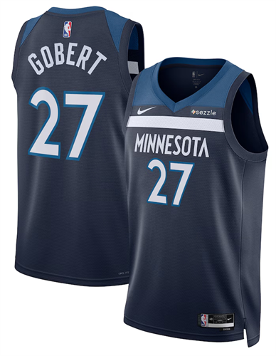 גופיית רודי גובר מינסוטה וולבס NBA כחולה