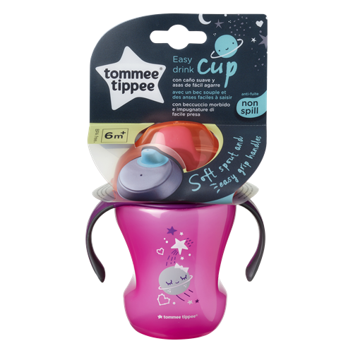 כוס שתייה סגול-ורוד 230 מ"ל 6+ חודשים מסדרת Tommee Tippee Sippee