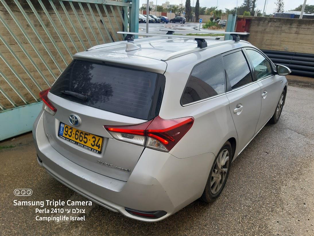  גגון טויוטה פסי רוחב לטויוטה AURIS HYBRID אווירודינמי שטוח אלומיניום עם מנעולים